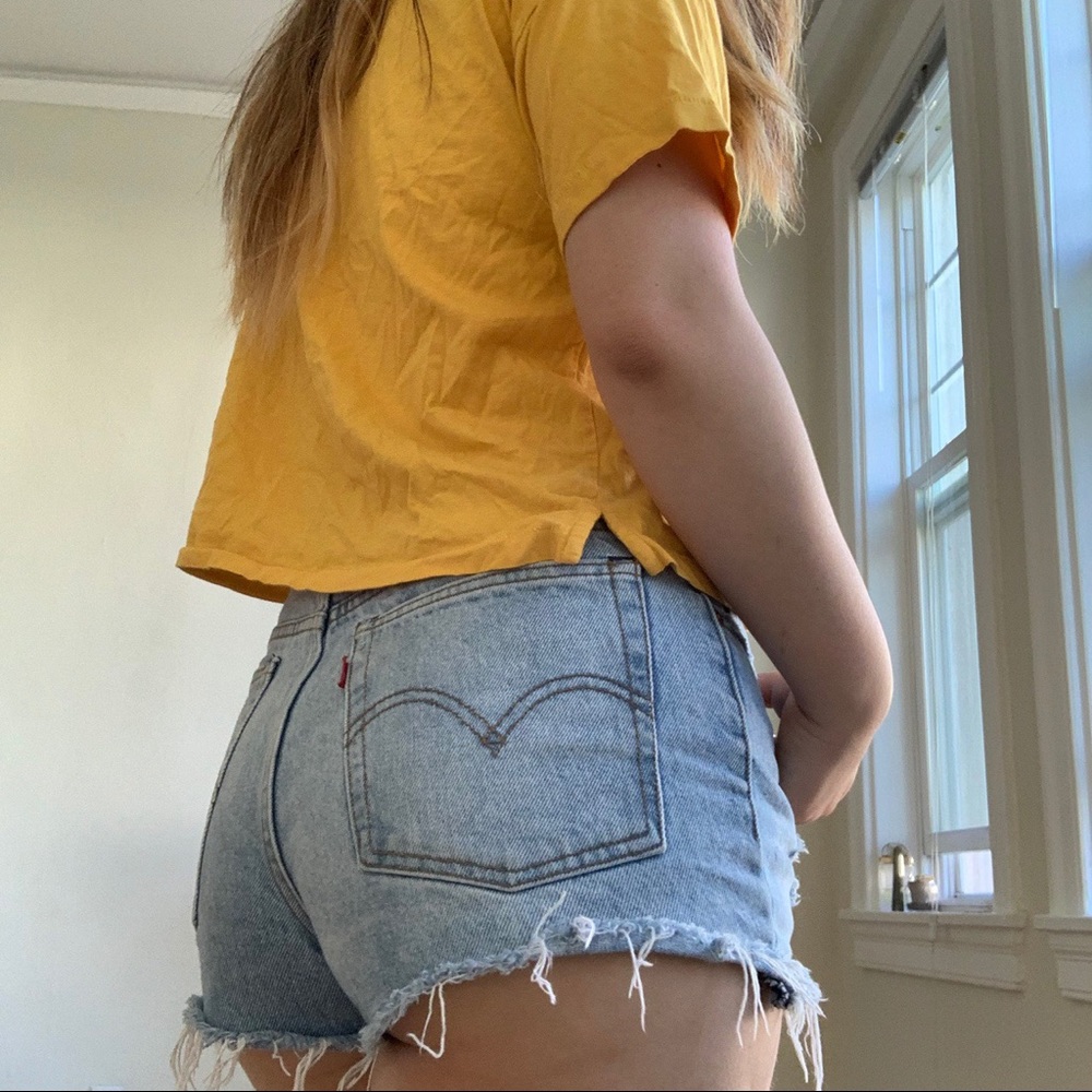 Madewell yellow tshirt